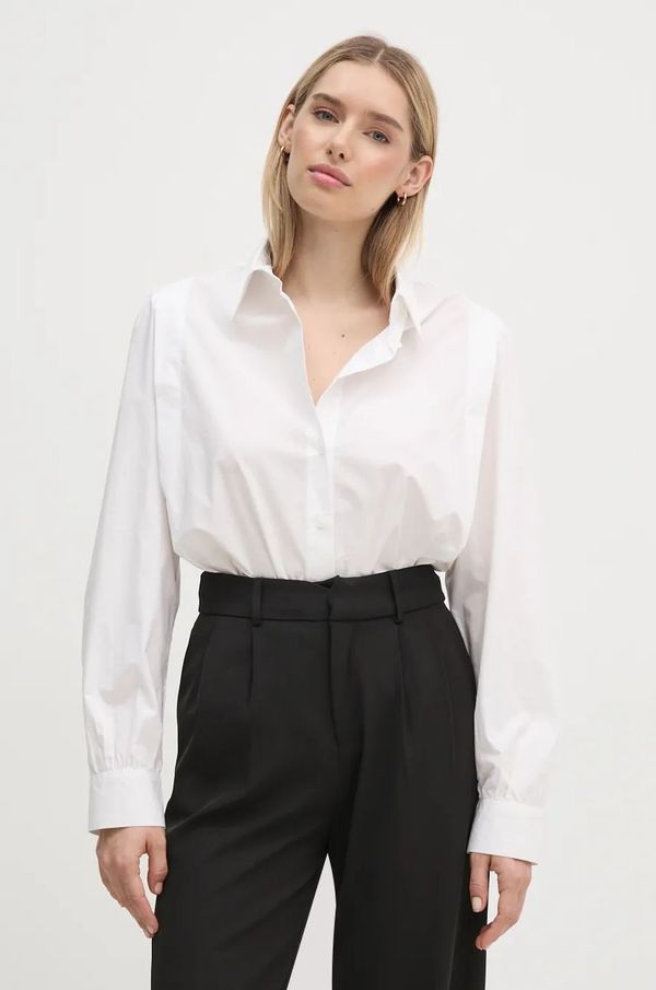 United Colors of Benetton Pamučna košulja United Colors of Benetton za žene, boja: bijela, regular, s klasičnim ovratnikom, 5UJFDQ09C