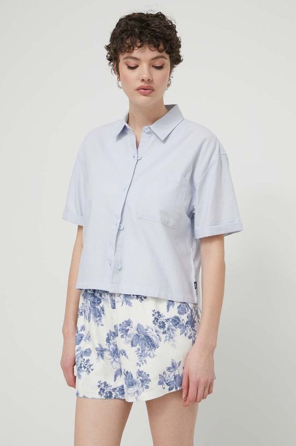 Vans Pamučna košulja Vans za žene, relaxed, s klasičnim ovratnikom