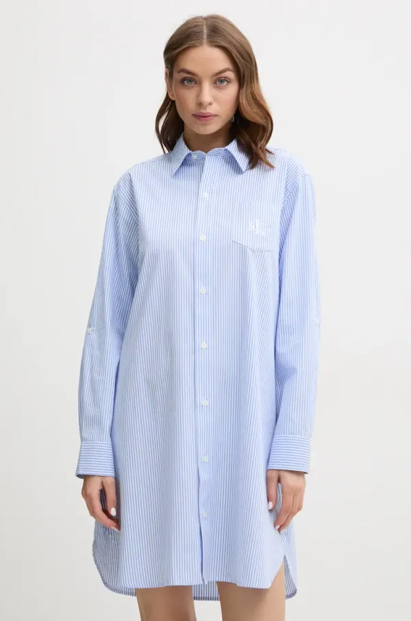 Lauren Ralph Lauren Pamučna košulja za spavanje Lauren Ralph Lauren pamučna, ILN32315