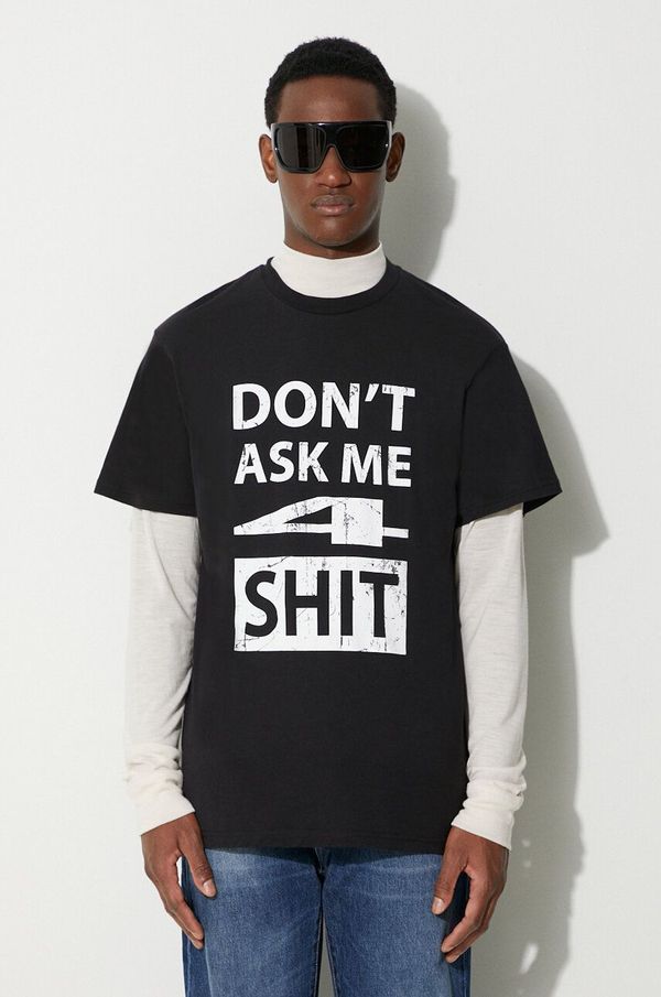 424 Pamučna majica 424 boja: crna, s tiskom