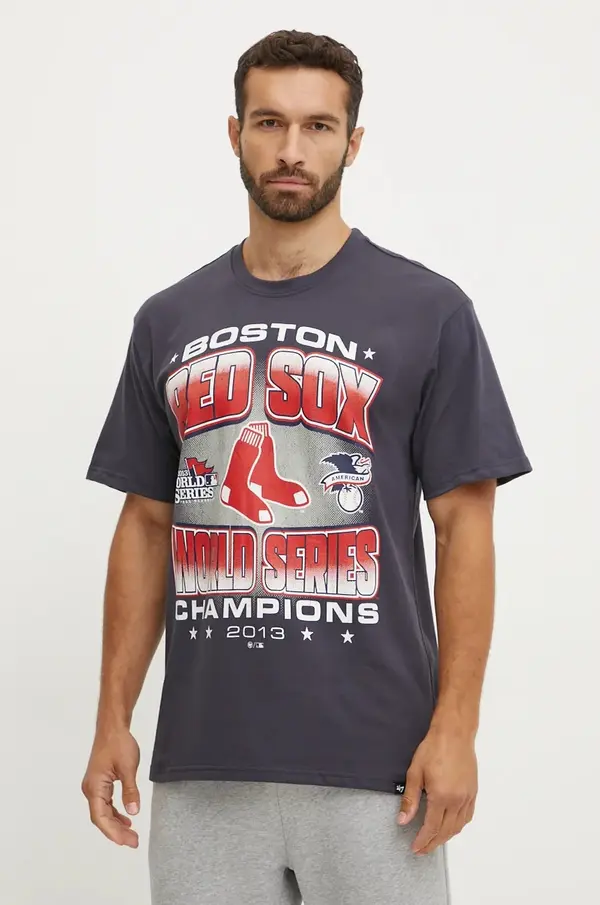 47 brand Pamučna majica 47 brand MLB Boston Red Sox