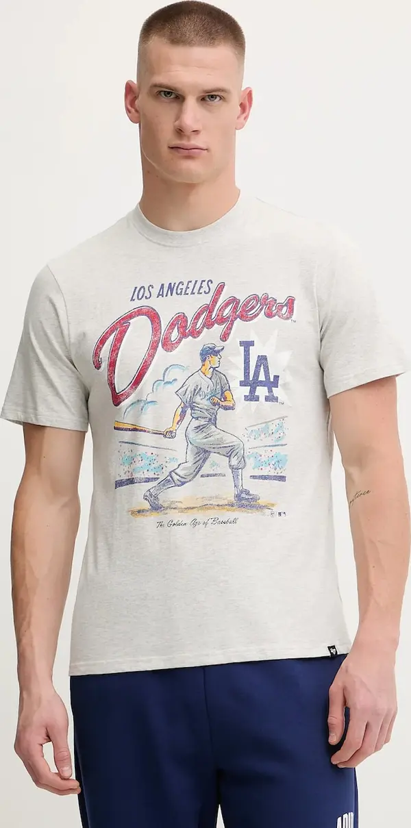 47 Brand Pamučna majica 47 brand MLB Los Angeles Dodgers
