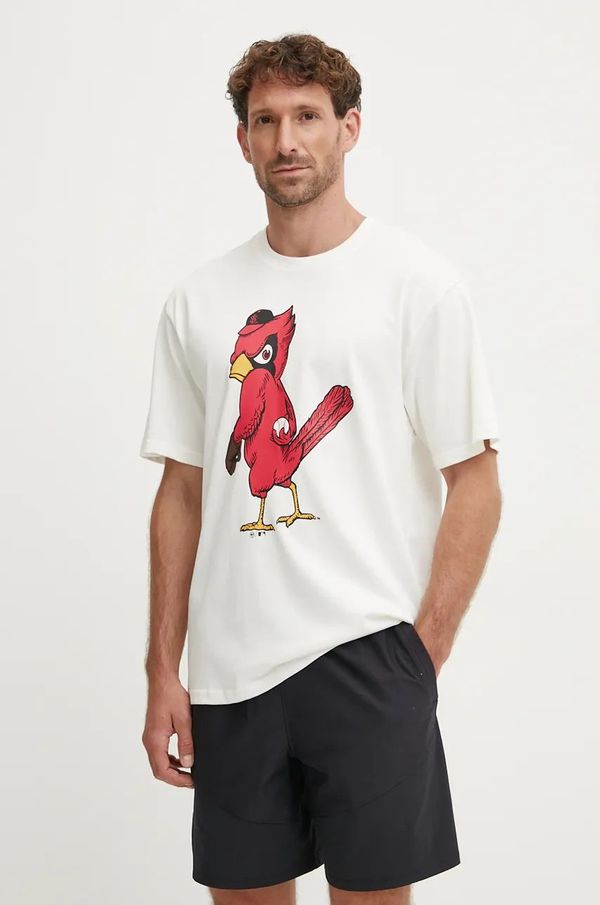 47 brand Pamučna majica 47 brand MLB St Louis Cardinals za muškarce, boja: bež, s tiskom, BC023TMYIHQ634069SS