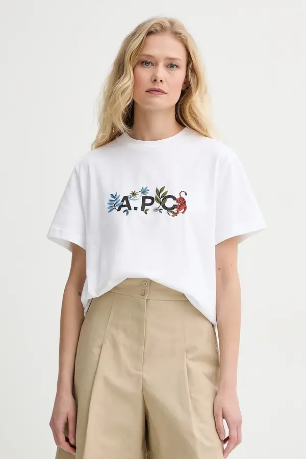 A.P.C. Pamučna majica A.P.C. t-shirt auguste - GOTS