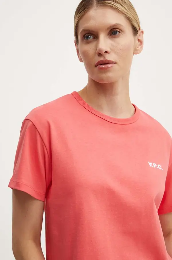 A.P.C. Pamučna majica A.P.C. t-shirt boxy petit vpc