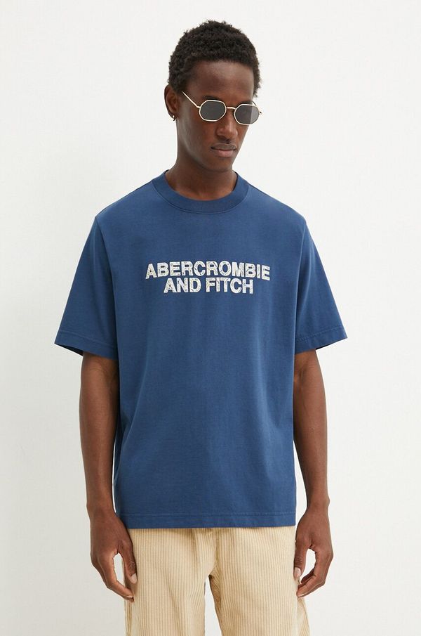 Abercrombie & Fitch Pamučna majica Abercrombie & Fitch za muškarce, s aplikacijom