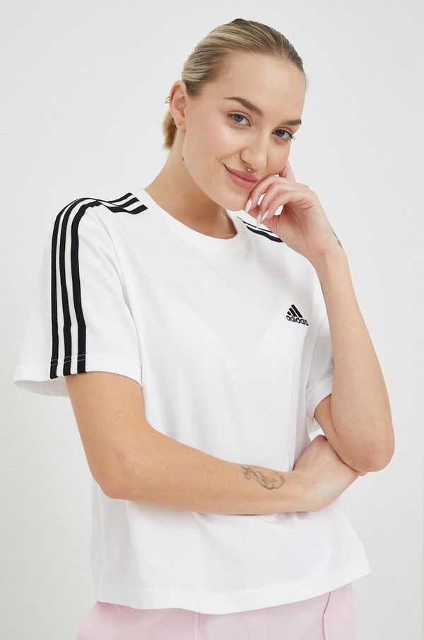 adidas Pamučna majica adidas boja: bijela