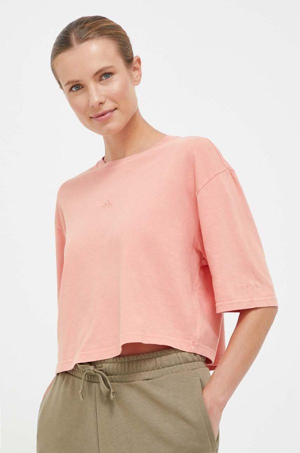 adidas Pamučna majica adidas boja: ružičasta