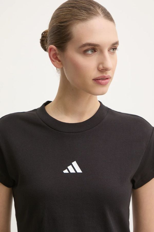 adidas Pamučna majica adidas Future Icons za žene, boja: crna, JE4000