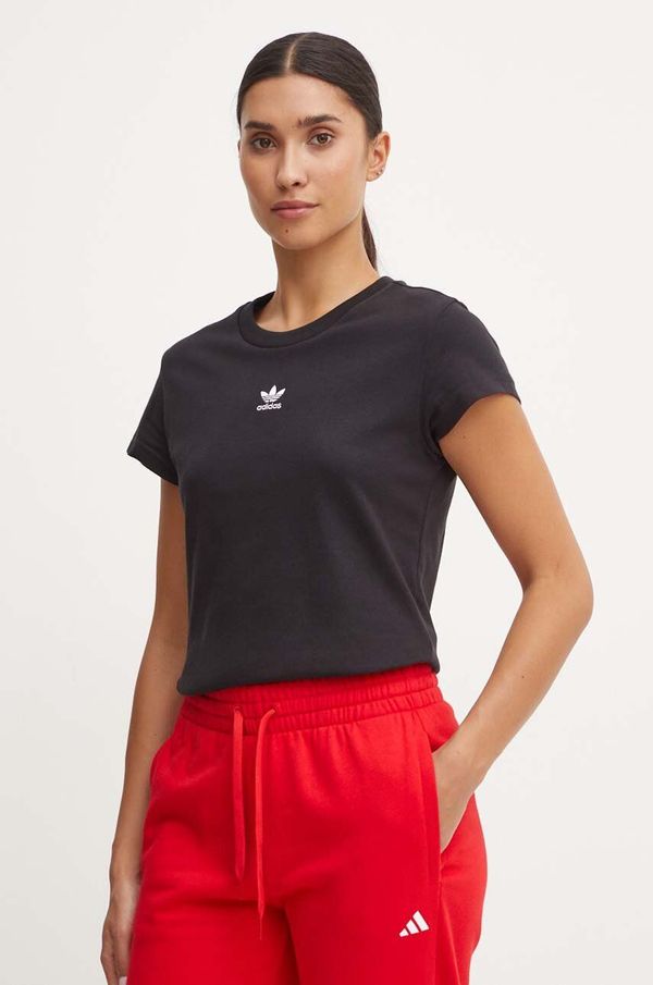 adidas Originals Pamučna majica adidas Originals 0 za žene, boja: crna, IW5707