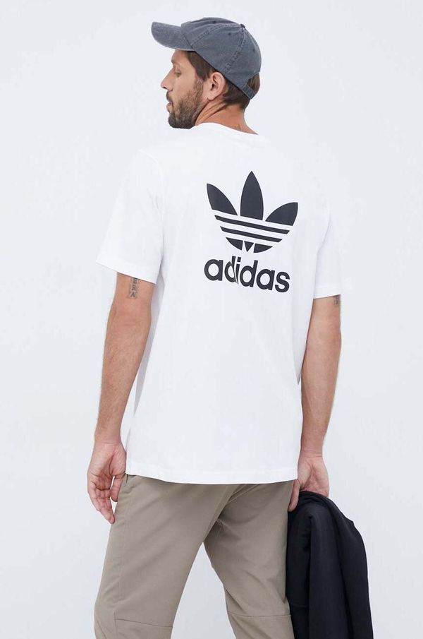 adidas Originals Pamučna majica adidas Originals boja: bijela, s tiskom