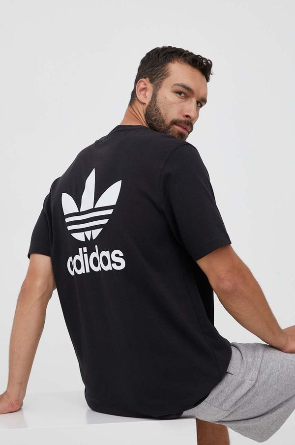 adidas Originals Pamučna majica adidas Originals boja: crna, s tiskom