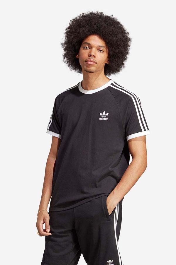 adidas Originals Pamučna majica adidas Originals boja: crna, s uzorkom, IA4845-BLACK