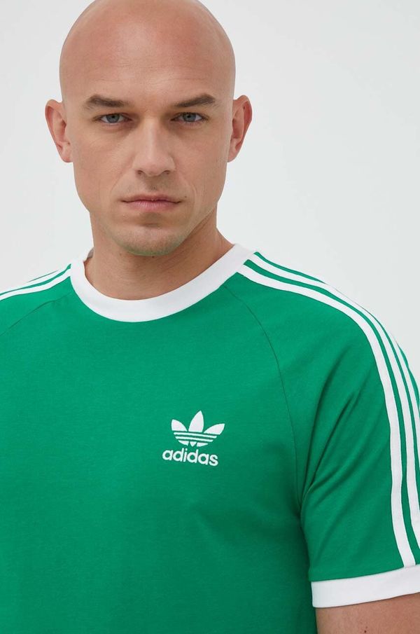adidas Originals Pamučna majica adidas Originals boja: zelena, s tiskom
