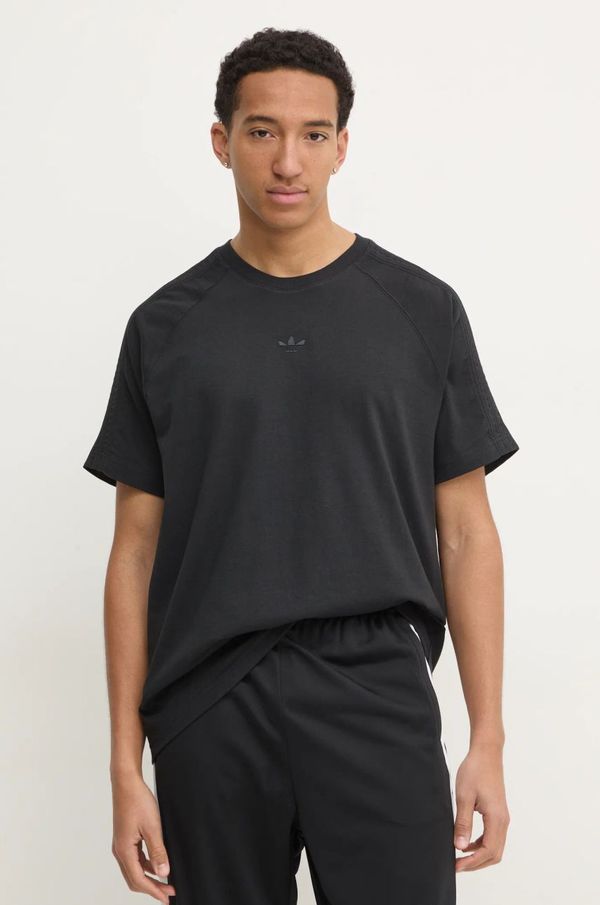 adidas Originals Pamučna majica adidas Originals Essential za muškarce, boja: crna, bez uzorka, JC9570