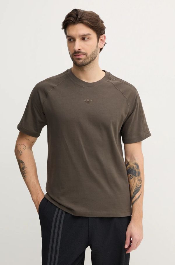 adidas Originals Pamučna majica adidas Originals Essential za muškarce, boja: zelena, bez uzorka, JD3276