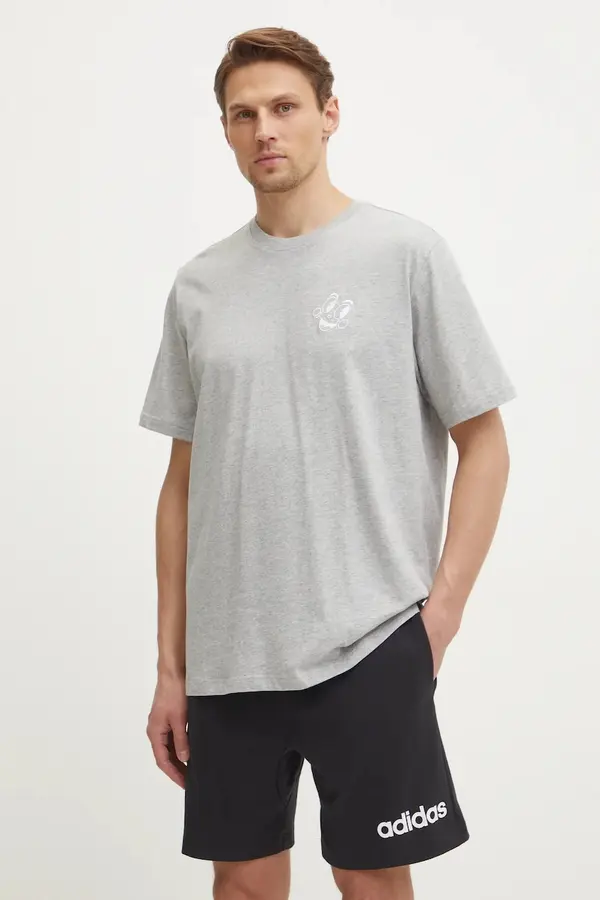 Adidas Pamučna majica adidas Originals MBN TEE za muškarce, boja: siva, s tiskom, JN7029