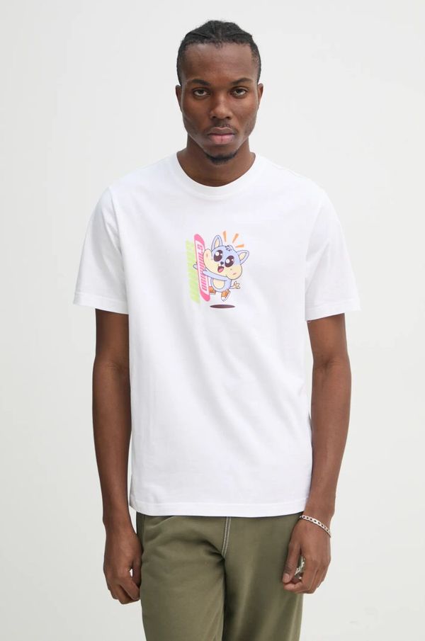 adidas Originals Pamučna majica adidas Originals Q12 TS KAWAII za muškarce, boja: bež, s tiskom, JD0661