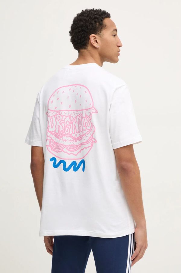 adidas Originals Pamučna majica adidas Originals Q12 TS STREET B za muškarce, boja: bež, s tiskom, JD0677