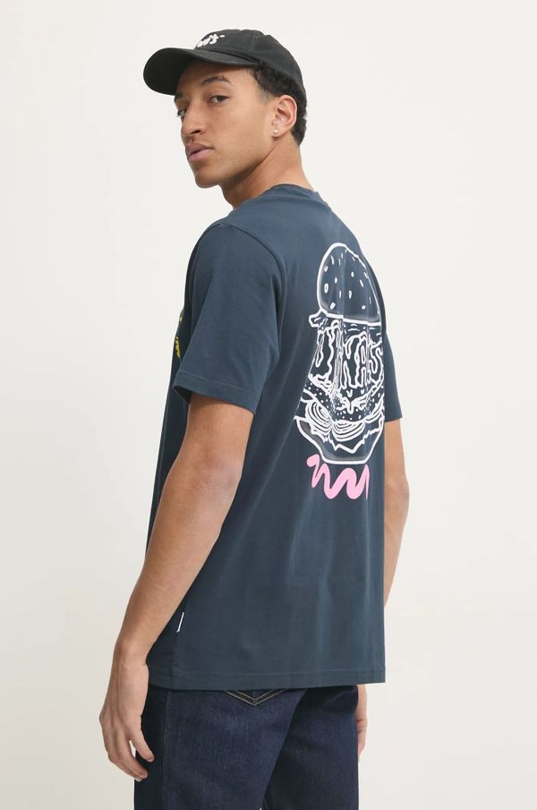 adidas Originals Pamučna majica adidas Originals Q12 TS STREET B za muškarce, boja: tamno plava, s tiskom, JP4500