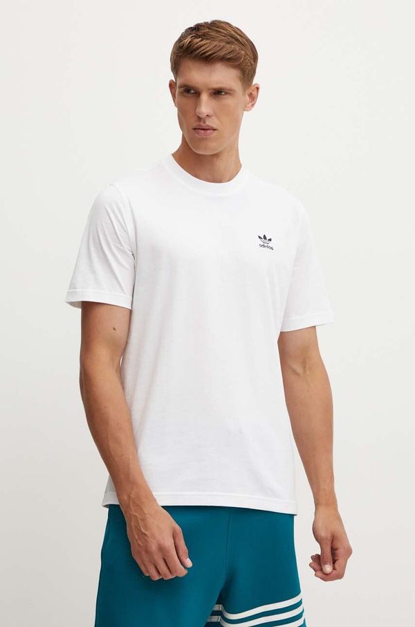 adidas Originals Pamučna majica adidas Originals za muškarce, boja: bijela, bez uzorka, IZ2098