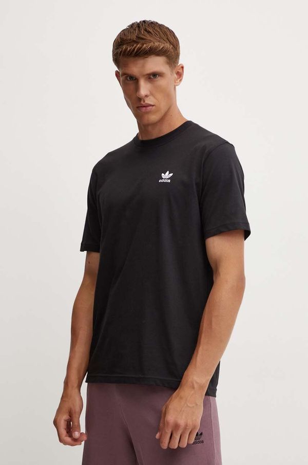 adidas Originals Pamučna majica adidas Originals za muškarce, boja: crna, bez uzorka, IW5787