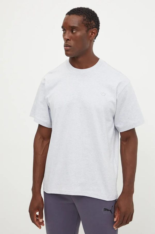 adidas Originals Pamučna majica adidas Originals za muškarce, boja: siva, melanž, IY2254