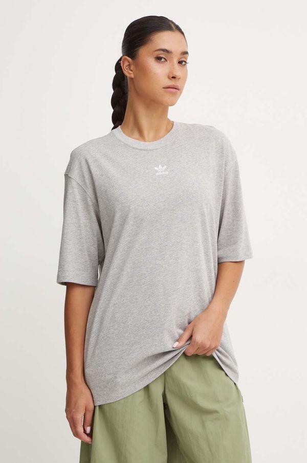 adidas Originals Pamučna majica adidas Originals za žene, boja: siva, IY7324