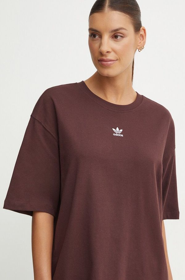 adidas Originals Pamučna majica adidas Originals za žene, boja: smeđa, IY7328