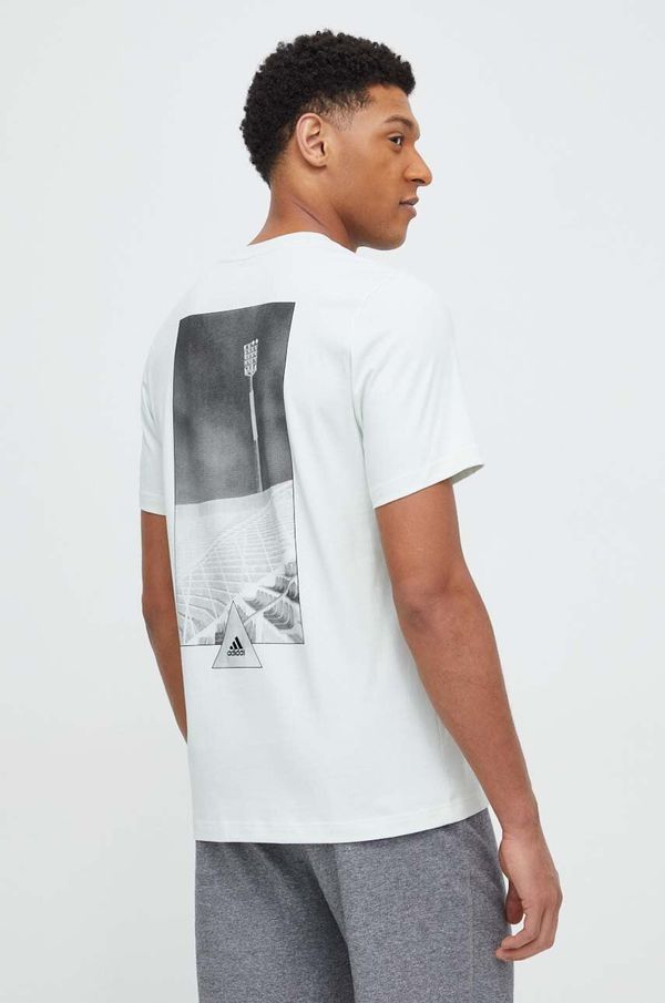 adidas Pamučna majica adidas TIRO za muškarce, boja: zelena, s tiskom