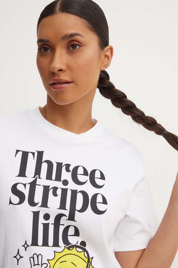 adidas Pamučna majica adidas za žene, boja: bijela, IX6455