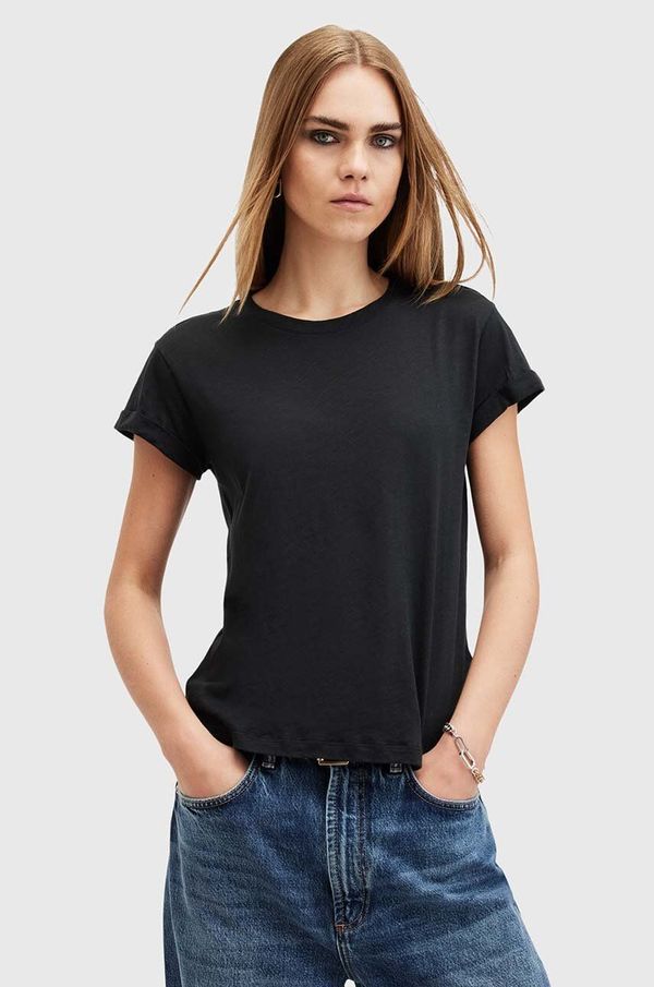 AllSaints Pamučna majica AllSaints ANNA TEE za žene, boja: crna, W238JB