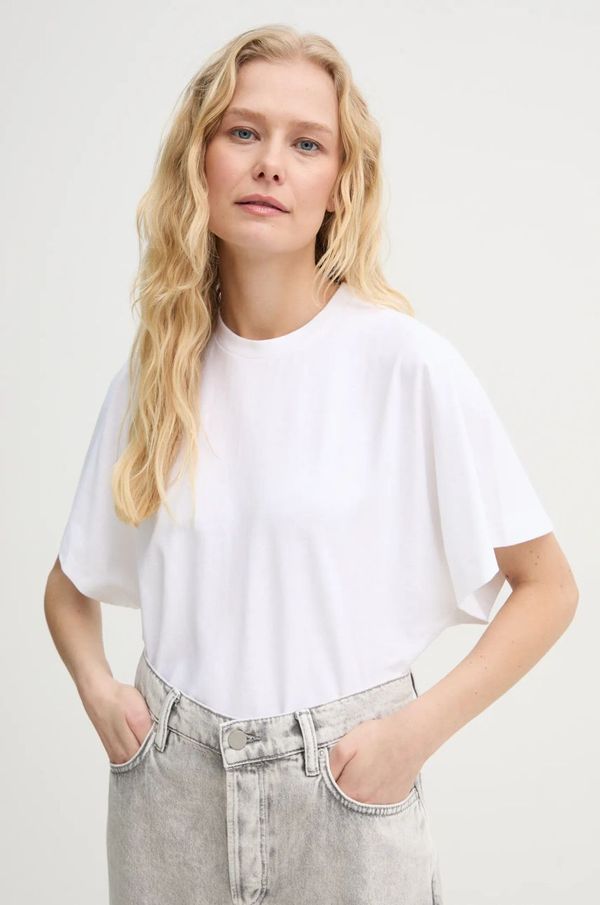 AllSaints Pamučna majica AllSaints ARTIA za žene, boja: bijela, W077JB