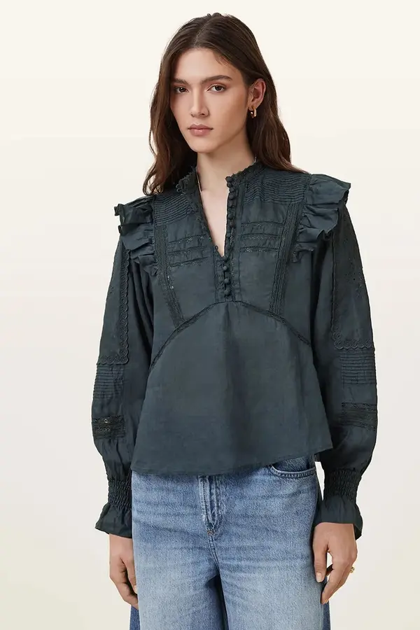AllSaints Pamučna majica AllSaints HEATHER