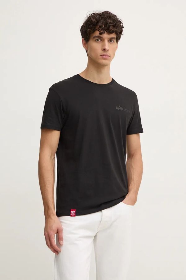 Alpha Industries Pamučna majica Alpha Industries za muškarce, boja: crna, s tiskom, 138505