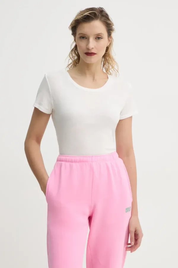 American Vintage Pamučna majica American Vintage za žene, boja: bijela, SUL02BE25