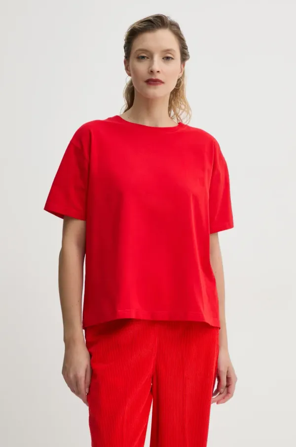 American Vintage Pamučna majica American Vintage za žene, boja: crvena, FIZ02AE25