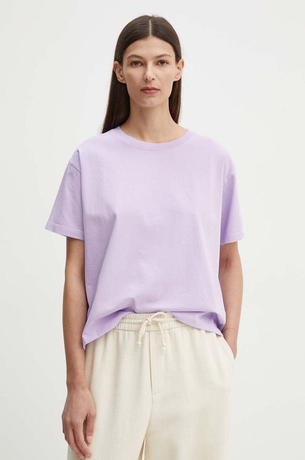 American Vintage Pamučna majica American Vintage za žene, boja: ljubičasta, FIZ02AH24