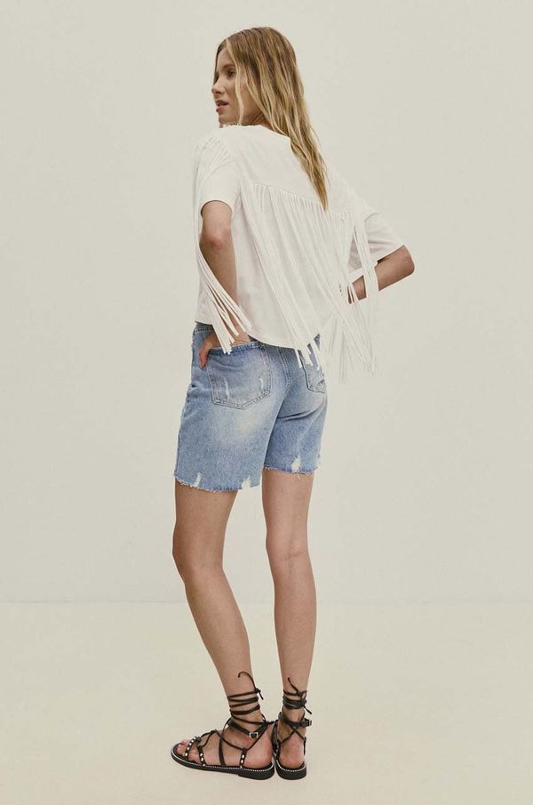 Answear Lab Pamučna majica Answear Lab za žene, boja: bijela