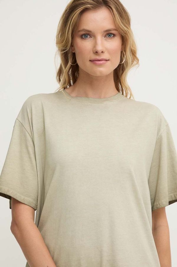 Answear Lab Pamučna majica Answear Lab za žene, boja: zelena