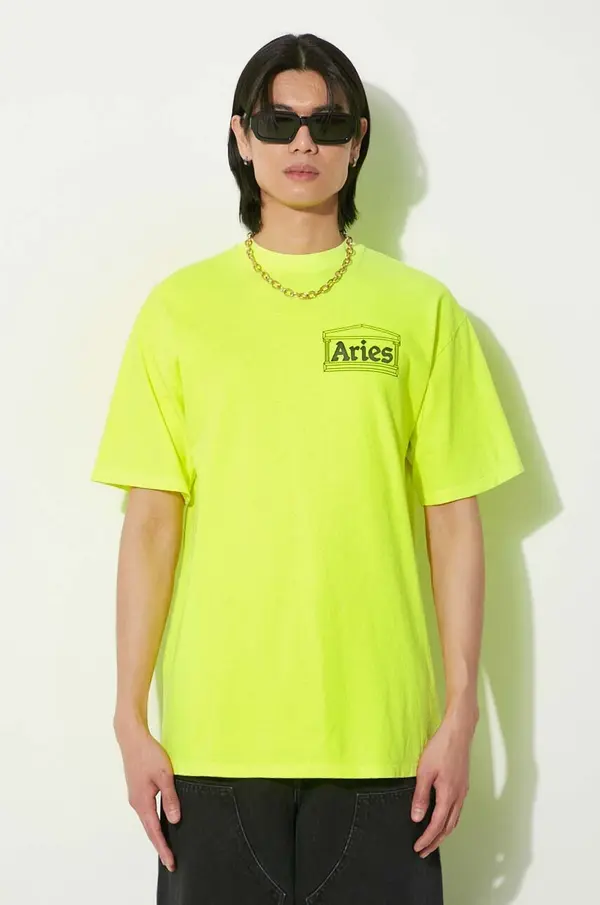 Aries Pamučna majica Aries Fluoro Temple SS Tee