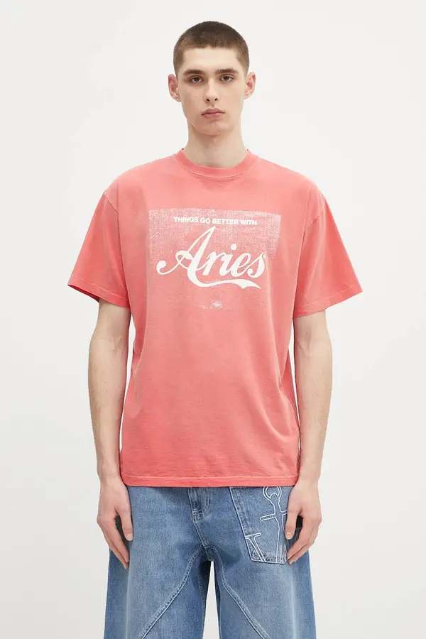 Aries Pamučna majica Aries Sunbleached Cola SS Tee