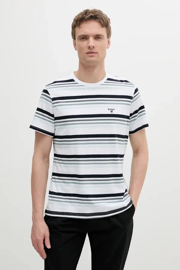 Barbour Pamučna majica Barbour Houstead Stripe Tailored Fit T-Shirt