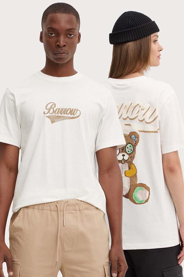 Barrow Pamučna majica Barrow boja: bež, s tiskom, F4BWUATH073