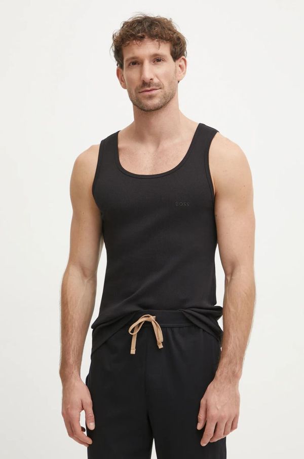 Boss Pamučna majica BOSS 3-pack za muškarce, boja: crna, 50542132