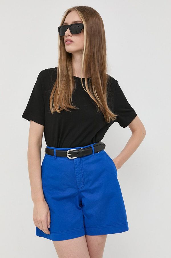 Boss Pamučna majica BOSS boja: crna