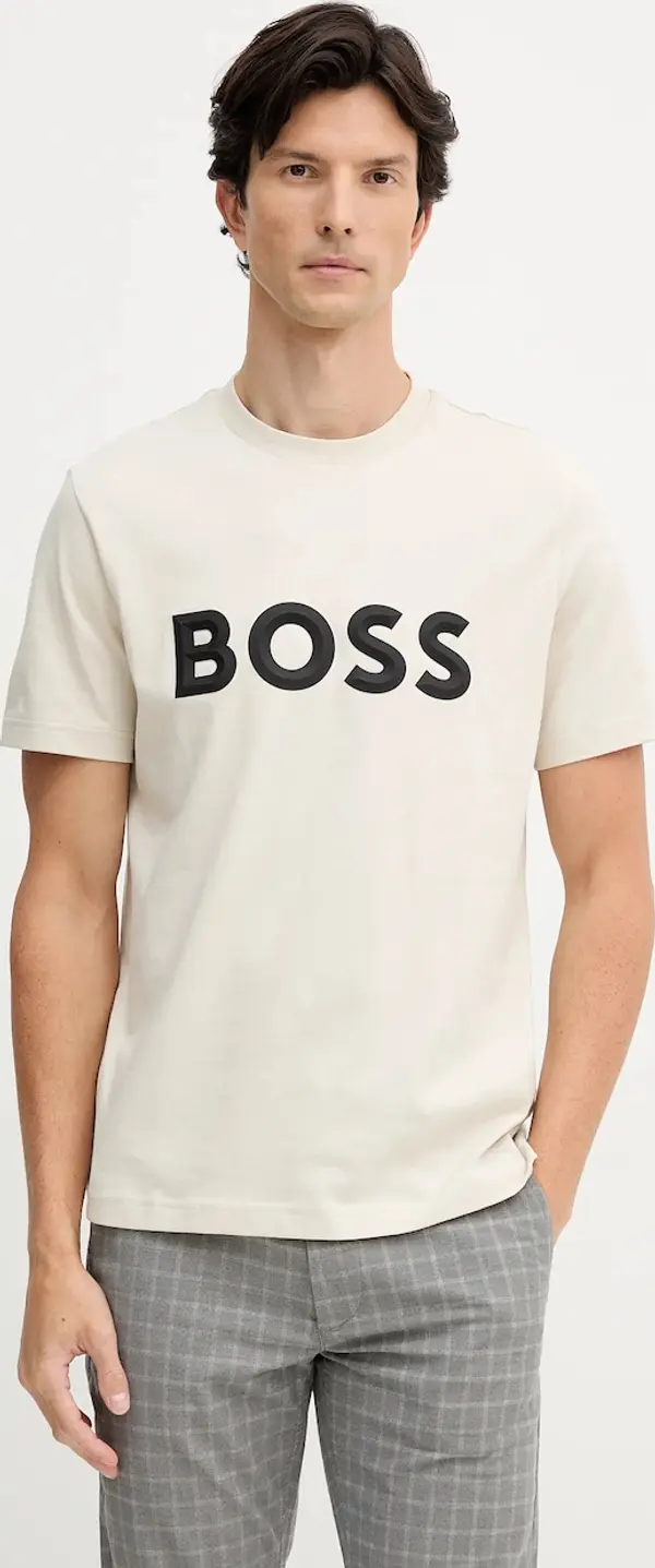 Boss Pamučna majica BOSS Green  Tee Iconic Zone