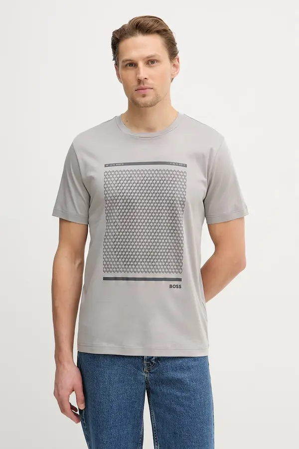 Boss Pamučna majica BOSS Green TS_Tour Print