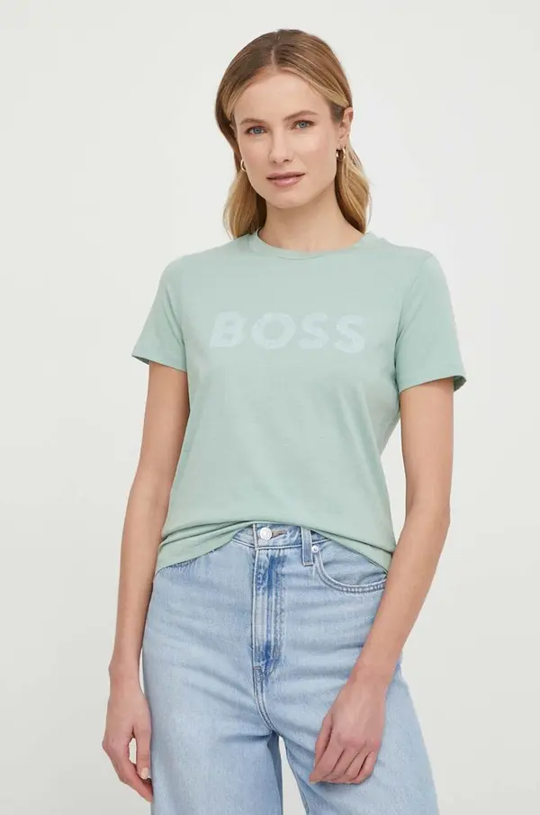 BOSS Orange Pamučna majica BOSS ORANGE  C_Elogo_5