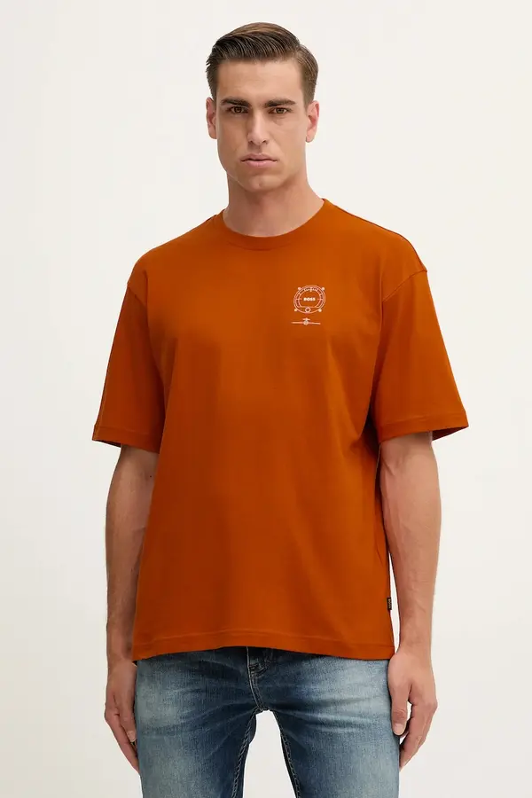 Boss Pamučna majica BOSS Orange  Te_voyage